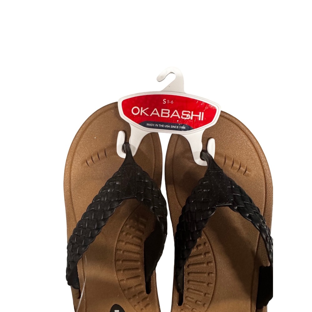 Okabashi Breeze Flip Flop Sandals Slate Blossom Pink‎ Womens Size M 6.5-7.5 NEW - Picture 3 of 5